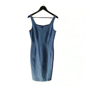 Classiques Entier Nordstrom Women's Sheath dress blue sz 8